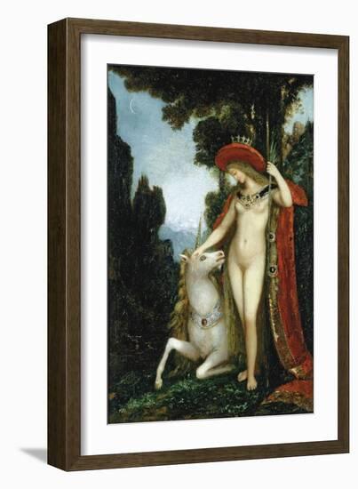 The Unicorn-Gustave Moreau-Framed Giclee Print