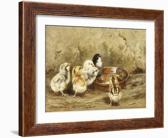 The Uninvited Lunch Guest, 1896-Robert Morley-Framed Giclee Print