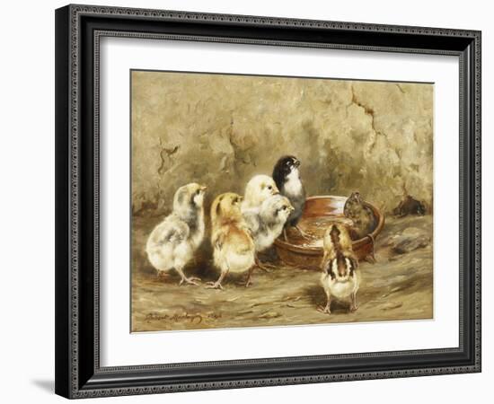 The Uninvited Lunch Guest, 1896-Robert Morley-Framed Giclee Print