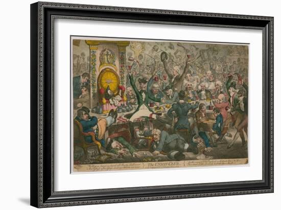 The Union Club-James Gillray-Framed Giclee Print