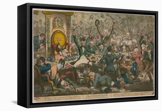 The Union Club-James Gillray-Framed Premier Image Canvas