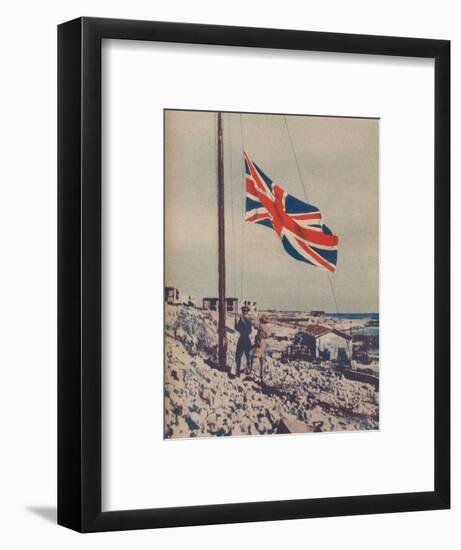 'The Union Jack Flies Over Tobruk', 1942-Unknown-Framed Photographic Print