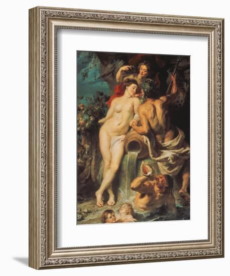 The Union of Earth and Water, about 1618-Peter Paul Rubens-Framed Giclee Print