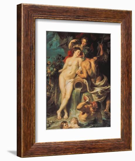 The Union of Earth and Water, about 1618-Peter Paul Rubens-Framed Giclee Print