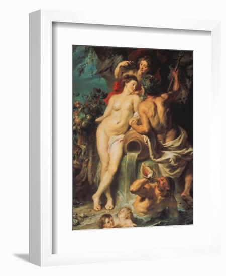 The Union of Earth and Water, about 1618-Peter Paul Rubens-Framed Giclee Print