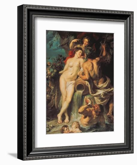 The Union of Earth and Water, about 1618-Peter Paul Rubens-Framed Giclee Print