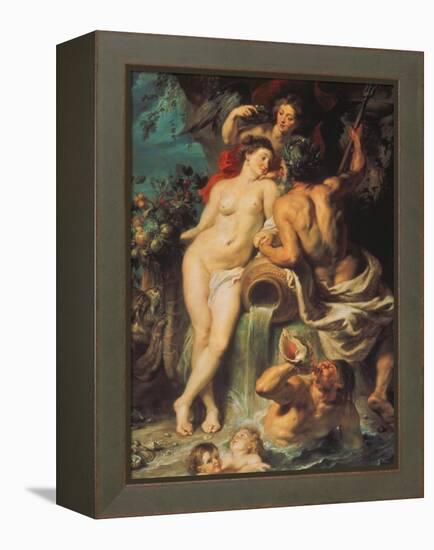 The Union of Earth and Water, about 1618-Peter Paul Rubens-Framed Premier Image Canvas