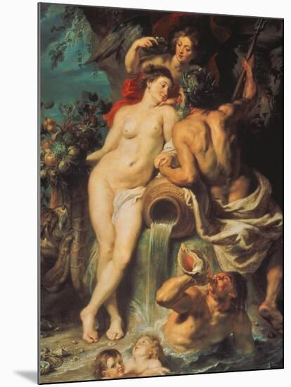 The Union of Earth and Water, about 1618-Peter Paul Rubens-Mounted Giclee Print