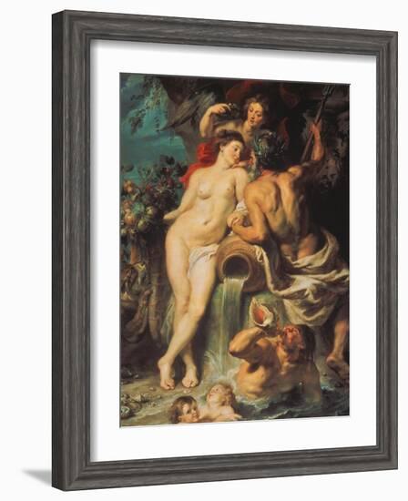 The Union of Earth and Water, about 1618-Peter Paul Rubens-Framed Giclee Print