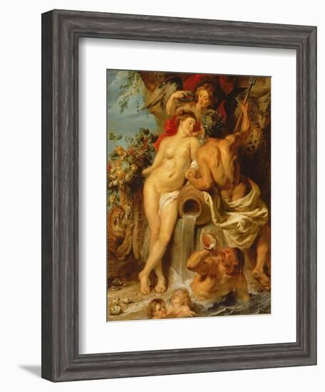 The Union of Earth and Water, C.1618-Peter Paul Rubens-Framed Giclee Print