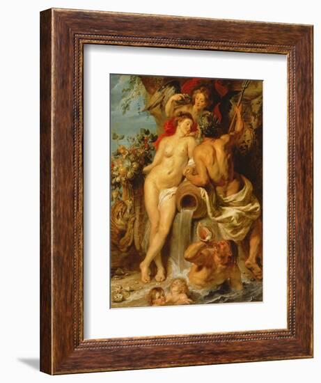 The Union of Earth and Water, C.1618-Peter Paul Rubens-Framed Giclee Print