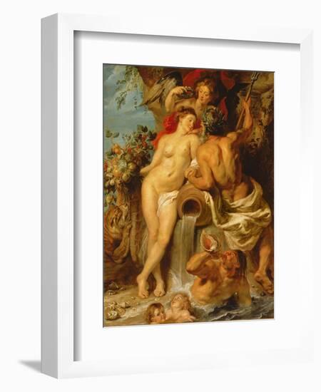 The Union of Earth and Water, C.1618-Peter Paul Rubens-Framed Giclee Print