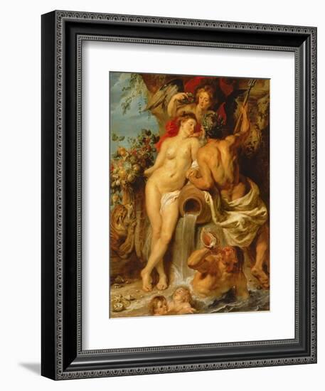 The Union of Earth and Water, C.1618-Peter Paul Rubens-Framed Giclee Print