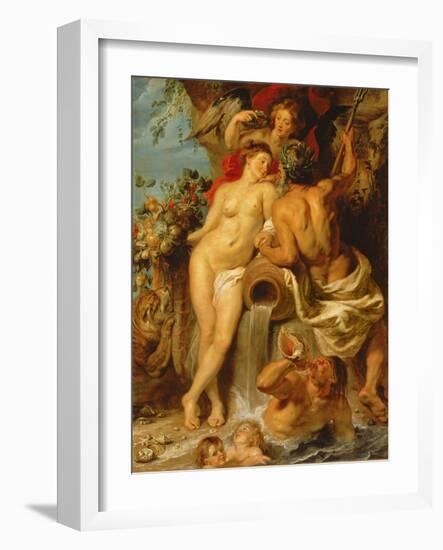 The Union of Earth and Water, C.1618-Peter Paul Rubens-Framed Giclee Print