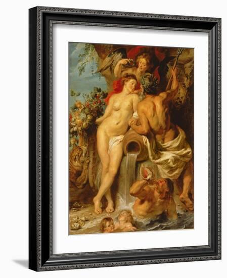 The Union of Earth and Water, C.1618-Peter Paul Rubens-Framed Giclee Print