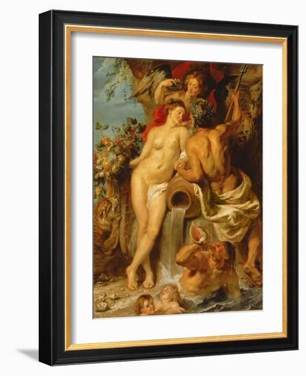 The Union of Earth and Water, C.1618-Peter Paul Rubens-Framed Giclee Print