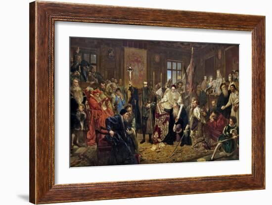 The Union of Lublin, 1869-Jan Alojzy Matejko-Framed Giclee Print