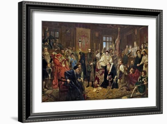 The Union of Lublin, 1869-Jan Alojzy Matejko-Framed Giclee Print