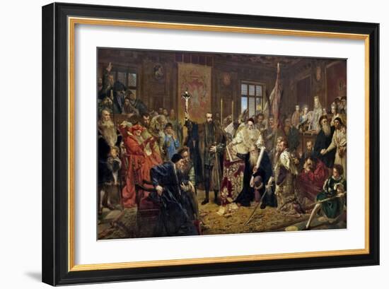 The Union of Lublin, 1869-Jan Alojzy Matejko-Framed Giclee Print