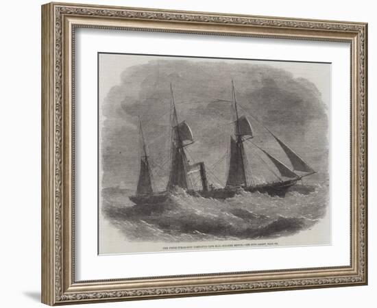 The Union Steam-Ship Company's Cape Mail Steamer Briton-Edwin Weedon-Framed Giclee Print