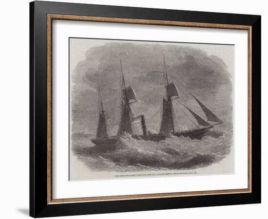 The Union Steam-Ship Company's Cape Mail Steamer Briton-Edwin Weedon-Framed Giclee Print