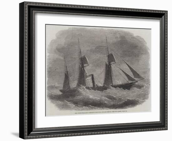 The Union Steam-Ship Company's Cape Mail Steamer Briton-Edwin Weedon-Framed Giclee Print