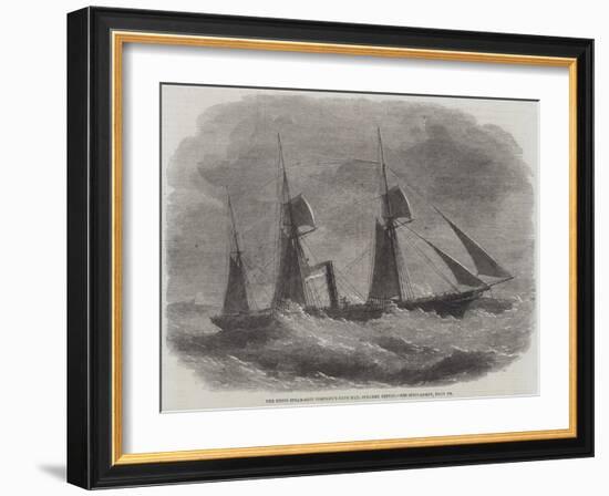 The Union Steam-Ship Company's Cape Mail Steamer Briton-Edwin Weedon-Framed Giclee Print