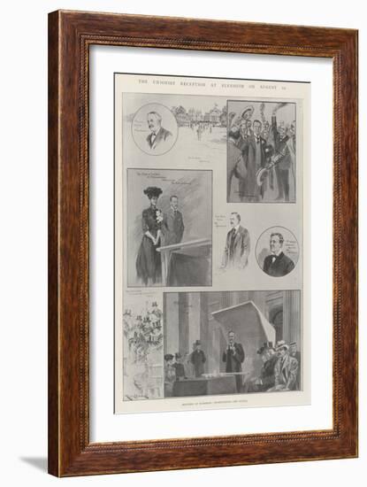 The Unionist Reception at Blenheim on 10 August-Ralph Cleaver-Framed Giclee Print