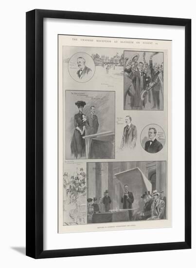 The Unionist Reception at Blenheim on 10 August-Ralph Cleaver-Framed Giclee Print