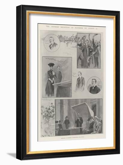 The Unionist Reception at Blenheim on 10 August-Ralph Cleaver-Framed Giclee Print