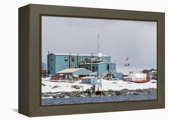 The United States Antarctic Research Base at Palmer Station, Antarctica, Polar Regions-Michael Nolan-Framed Premier Image Canvas