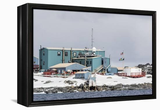 The United States Antarctic Research Base at Palmer Station, Antarctica, Polar Regions-Michael Nolan-Framed Premier Image Canvas