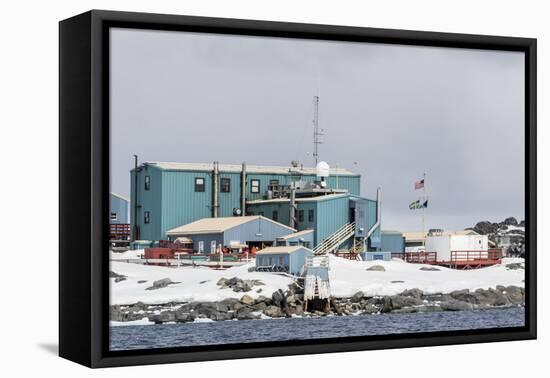 The United States Antarctic Research Base at Palmer Station, Antarctica, Polar Regions-Michael Nolan-Framed Premier Image Canvas