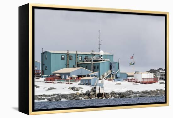 The United States Antarctic Research Base at Palmer Station, Antarctica, Polar Regions-Michael Nolan-Framed Premier Image Canvas