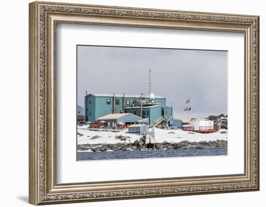 The United States Antarctic Research Base at Palmer Station, Antarctica, Polar Regions-Michael Nolan-Framed Photographic Print