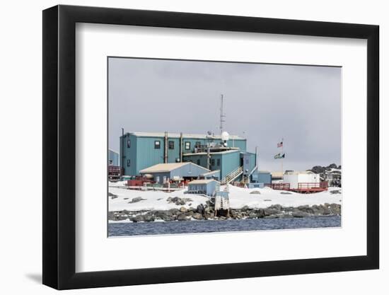 The United States Antarctic Research Base at Palmer Station, Antarctica, Polar Regions-Michael Nolan-Framed Photographic Print