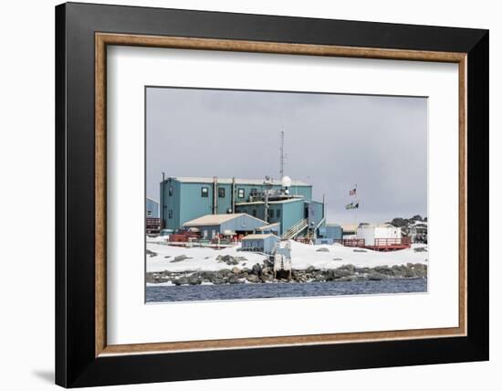 The United States Antarctic Research Base at Palmer Station, Antarctica, Polar Regions-Michael Nolan-Framed Photographic Print