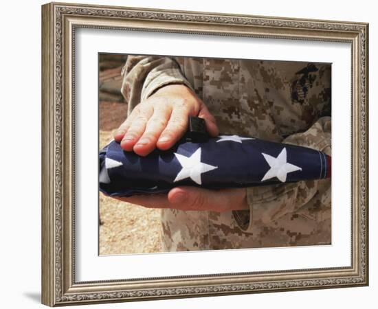 The United States Flag is a Symbol for Independence-Stocktrek Images-Framed Photographic Print