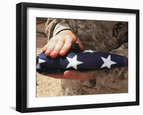 The United States Flag is a Symbol for Independence-Stocktrek Images-Framed Photographic Print