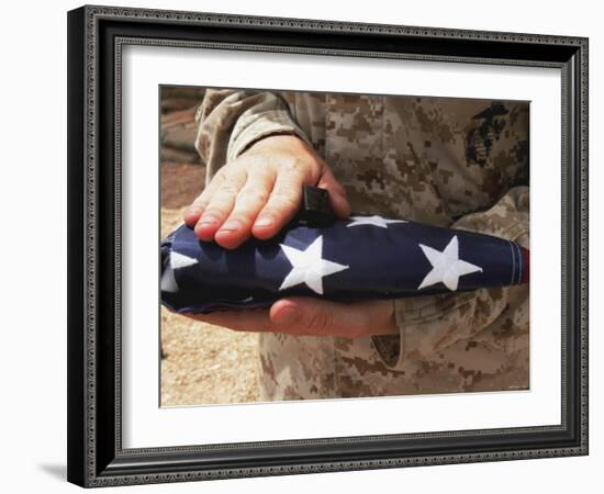 The United States Flag is a Symbol for Independence-Stocktrek Images-Framed Photographic Print