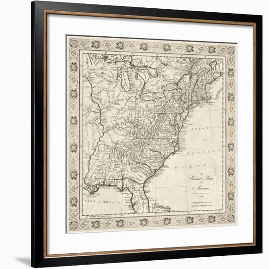 The United States of America, 1791-The Vintage Collection-Framed Premium Giclee Print