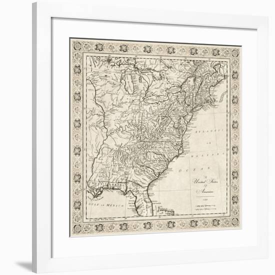 The United States of America, 1791-The Vintage Collection-Framed Premium Giclee Print