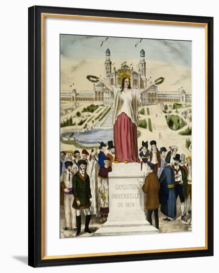 The Universal Exposition in Paris in 1878-null-Framed Giclee Print