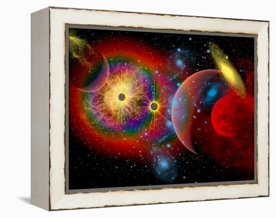 The Universe in a Perpetual State of Chaos-Stocktrek Images-Framed Premier Image Canvas