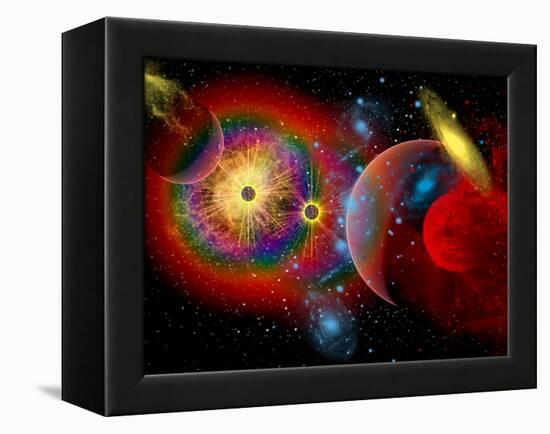 The Universe in a Perpetual State of Chaos-Stocktrek Images-Framed Premier Image Canvas
