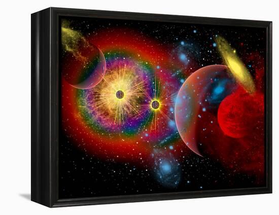 The Universe in a Perpetual State of Chaos-Stocktrek Images-Framed Premier Image Canvas