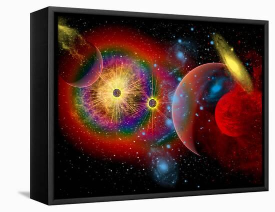 The Universe in a Perpetual State of Chaos-Stocktrek Images-Framed Premier Image Canvas