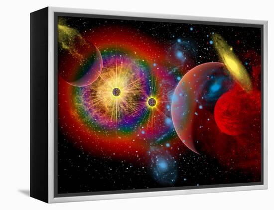 The Universe in a Perpetual State of Chaos-Stocktrek Images-Framed Premier Image Canvas