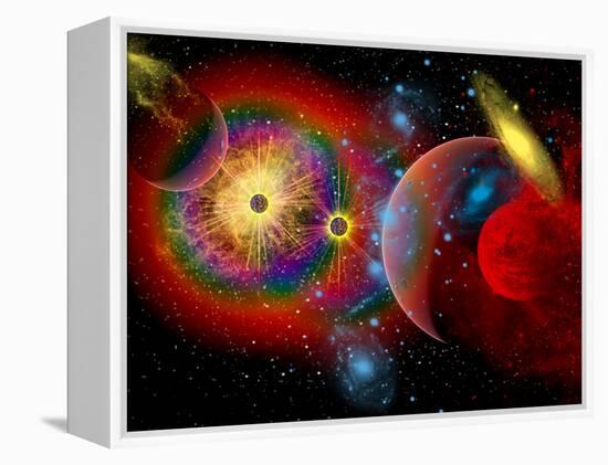 The Universe in a Perpetual State of Chaos-Stocktrek Images-Framed Premier Image Canvas