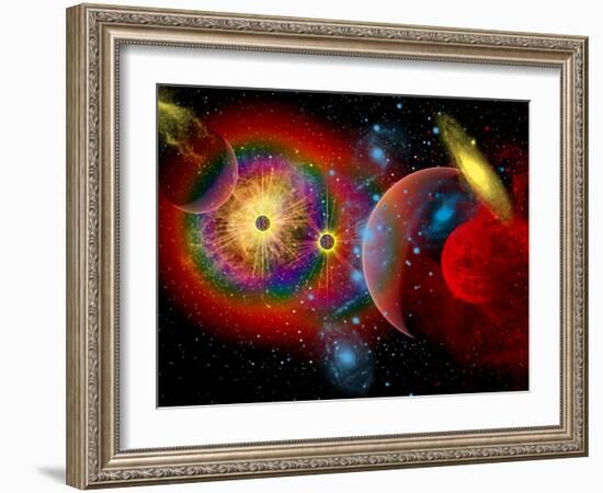 The Universe in a Perpetual State of Chaos-Stocktrek Images-Framed Photographic Print